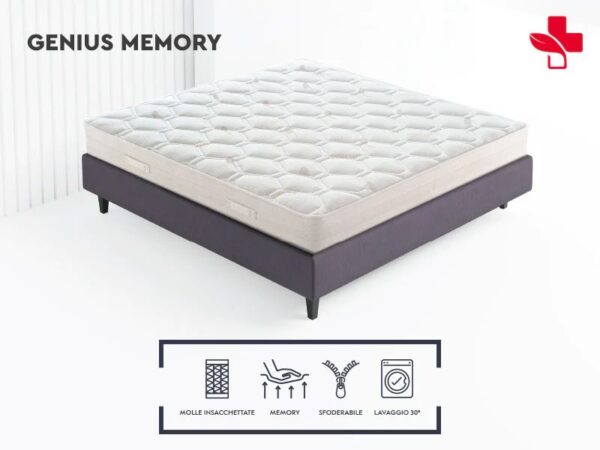 Materasso a molle insacchettate GENIUS MEMORY
